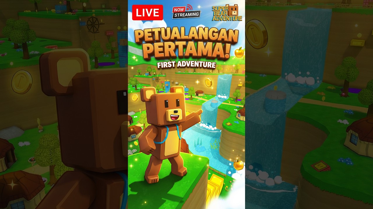 🔴 LIVE — Petualangan Pertama Super Bear Adventure! Apakah Bisa Tamat? 🐻✨