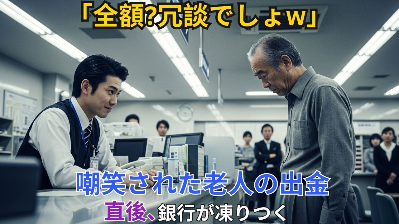 【スカッと】「全額?冗談でしょw」嘲笑した銀行員。直後、1兆円移動で絶叫。【シニア】