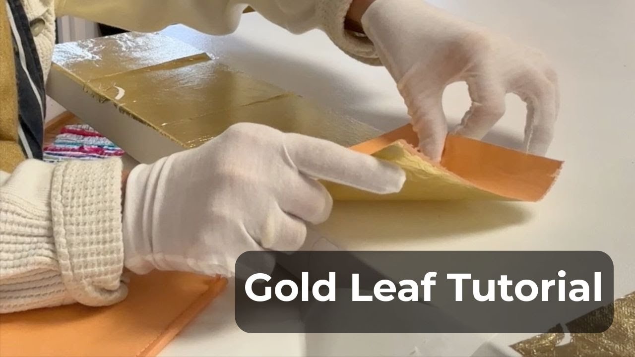 How to Apply Gold Leaf to Canvas/Burnishing and Varnishing Tips