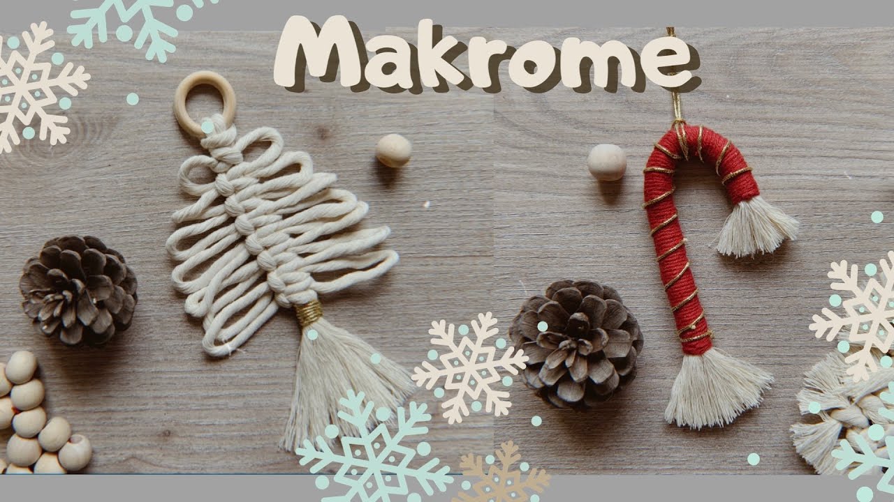 Yılbaşı Süsü | Macrame Christmas Tree Decoration | Makrome Yılbaşı🎄🎅🏼🌟 #macrame #diy