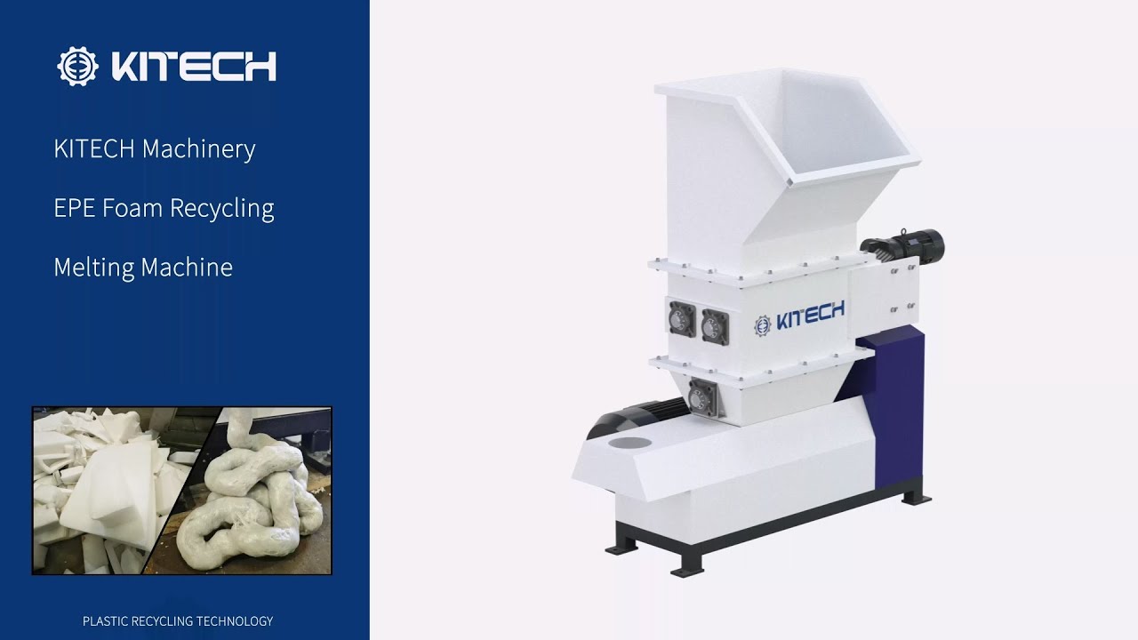 EPE hot melt Recycling Machine Reducing Foam Volume By Up To 90%