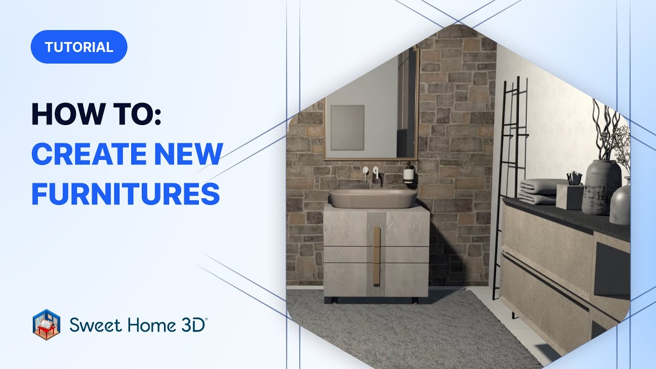 Sweet Home 3D Tutorial - How to create new furniture