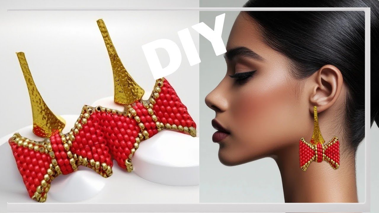 AROS ELEGANTES Y FACIL DE HACER, #earrings #aros #miyuki #diy