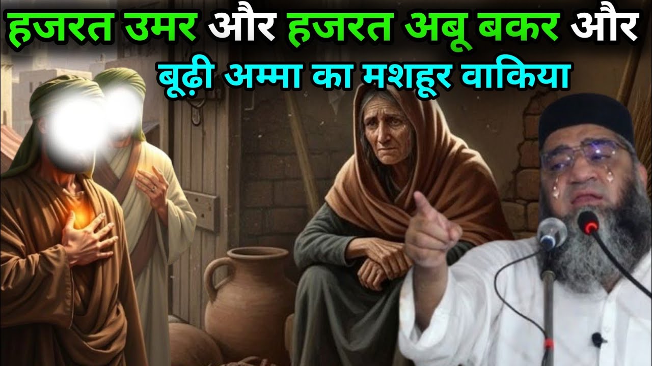 Hazrat Umar Aur Hazrat Abu Bakar Aur Budhi Amma Ka mashhur Waqia 