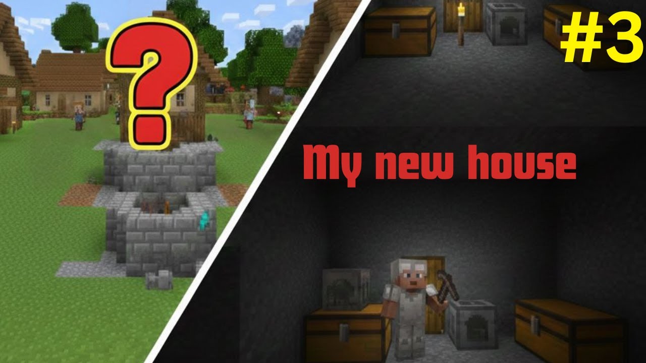 THIS IS MY SECRET BASE🤯 - Minecraft Survival #3