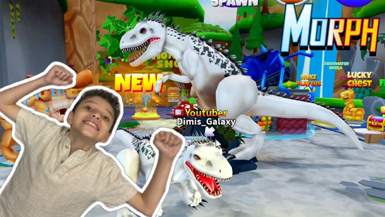 НОВОЕ ОБНОВЛЕНИЕ ИНДОМИНУСА РЕКСА в Morph World! | Эпические морфы динозавров в Roblox