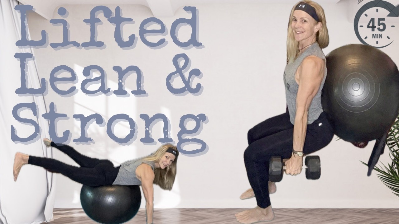 Lifted Glutes & Lean Legs After 40 (Dumbbell + Ball Workout)