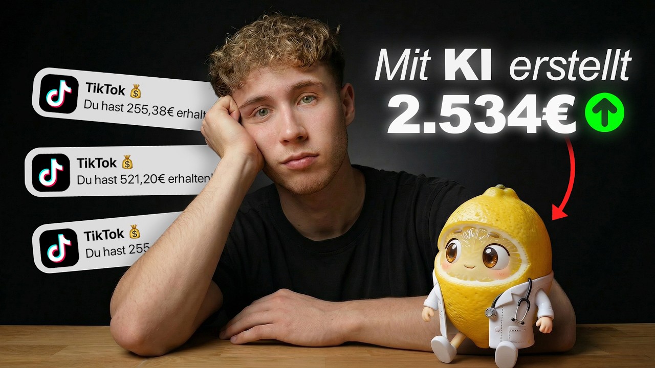 I earned &euro;___ in 7 days with AI TikTok videos! | Self-experiment