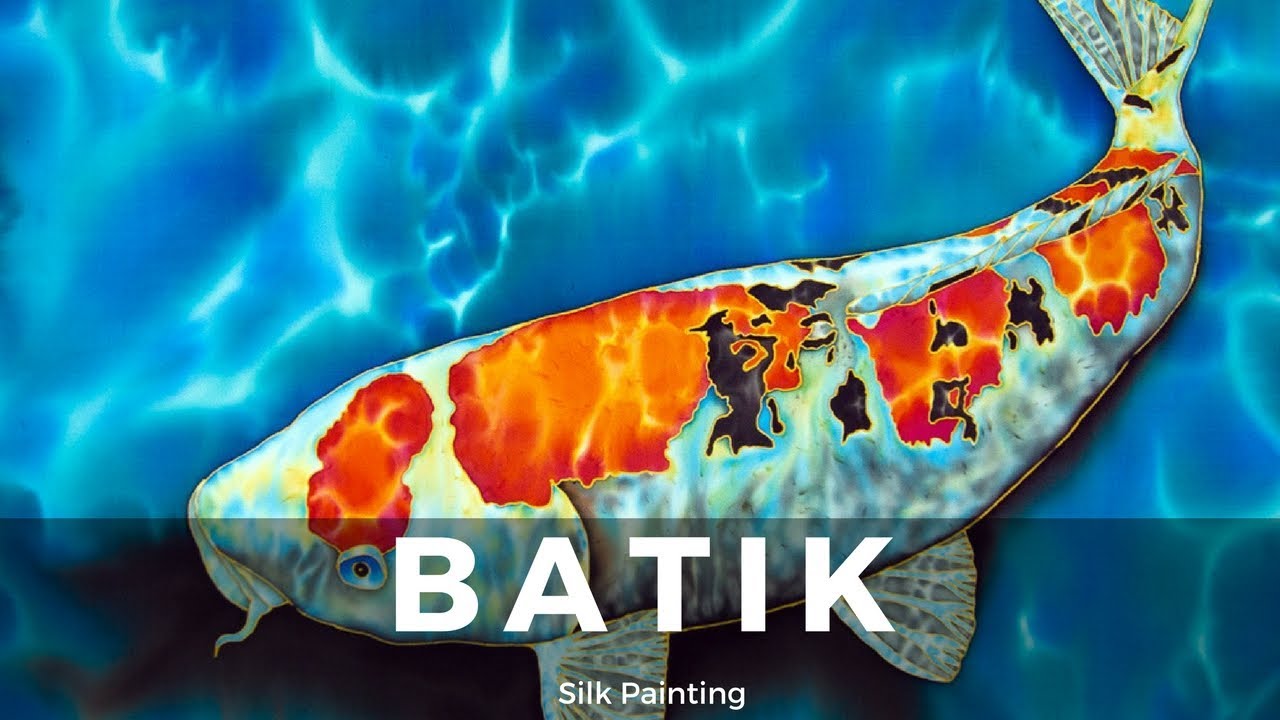 BATIK CREATING FINE ART ON SILK - JEAN-BAPTISTE - KOI FISH