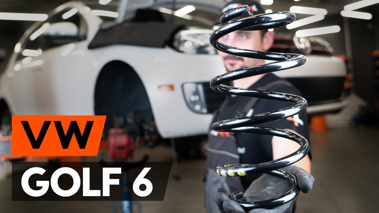 Kako zamenjati sprednji vzmet amortizerja na VW GOLF 6 (5K1) [VODIČ AUTODOC]