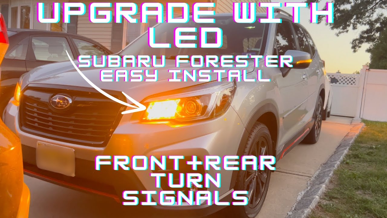 How To Replace/Install LED Turn Signals - Subaru Forester (2019+) Using AUXITO LEDs