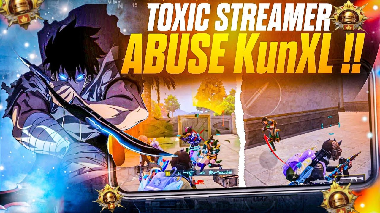 TOXIC STREAMERS ABUSE KunXL 😡| BGMI Clutches Against Streamer Delete Stream After This