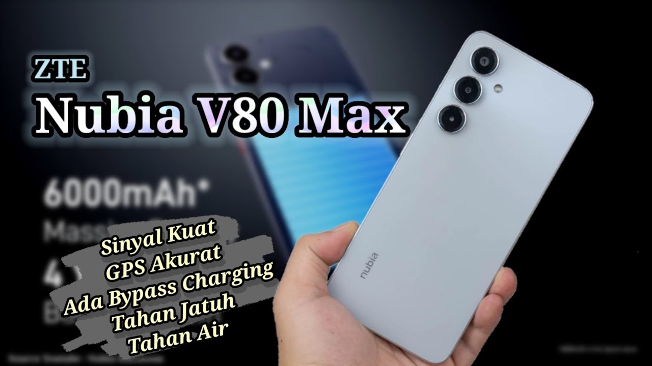 ZTE Nubia V80 Max Resmi Indonesia 🔥 Kang OJol Pasti Suka, Kisaran 1 Jutaan Aja