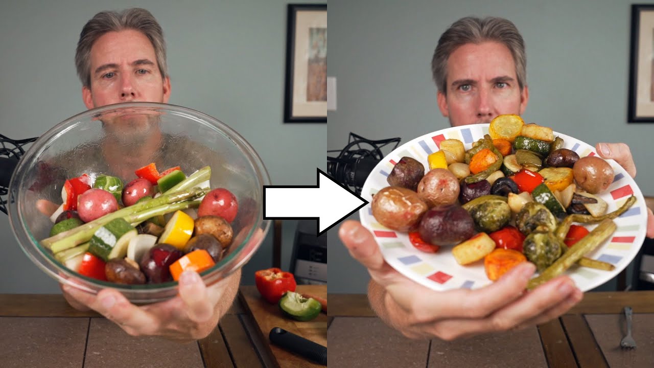 Roasted Vegetables ASMR (No Eating Sounds)