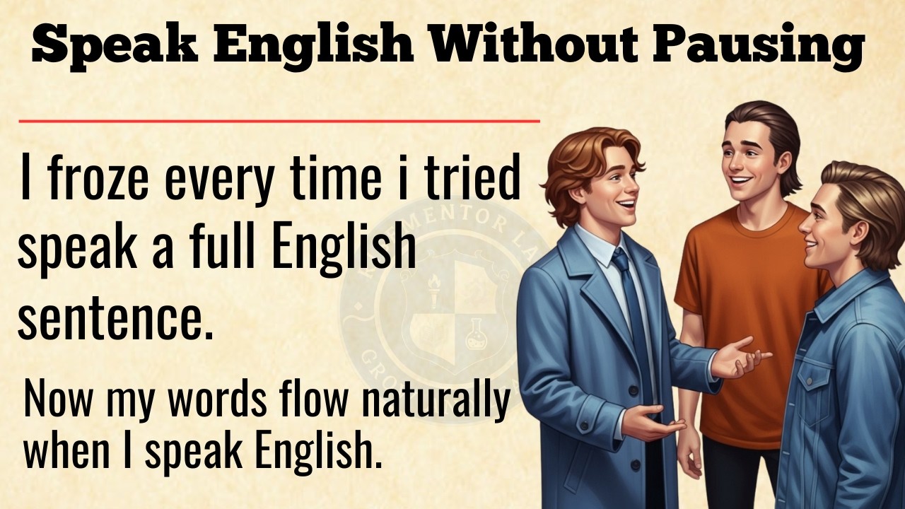 How I Trained My Mouth to Speak English Fluently Without Pausing || From Silence to Fluency