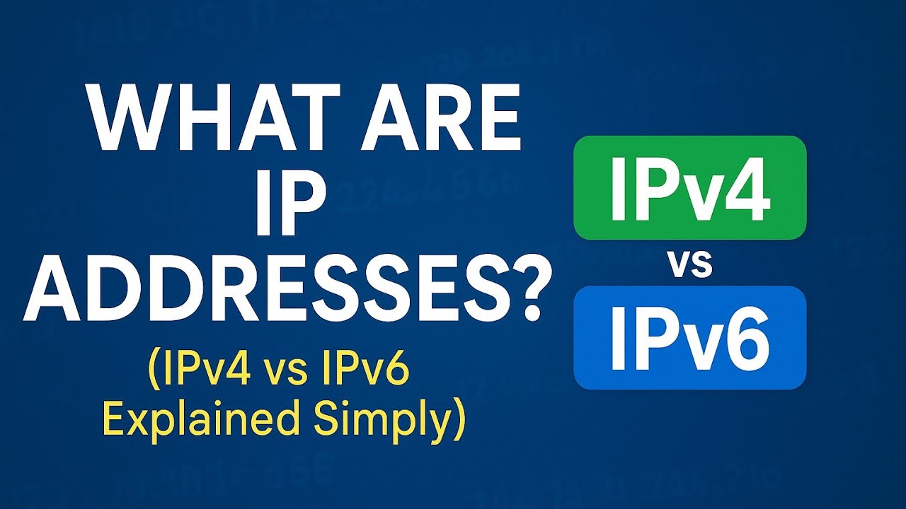 What Are IP Addresses? (IPv4 vs IPv6 Simplified)]