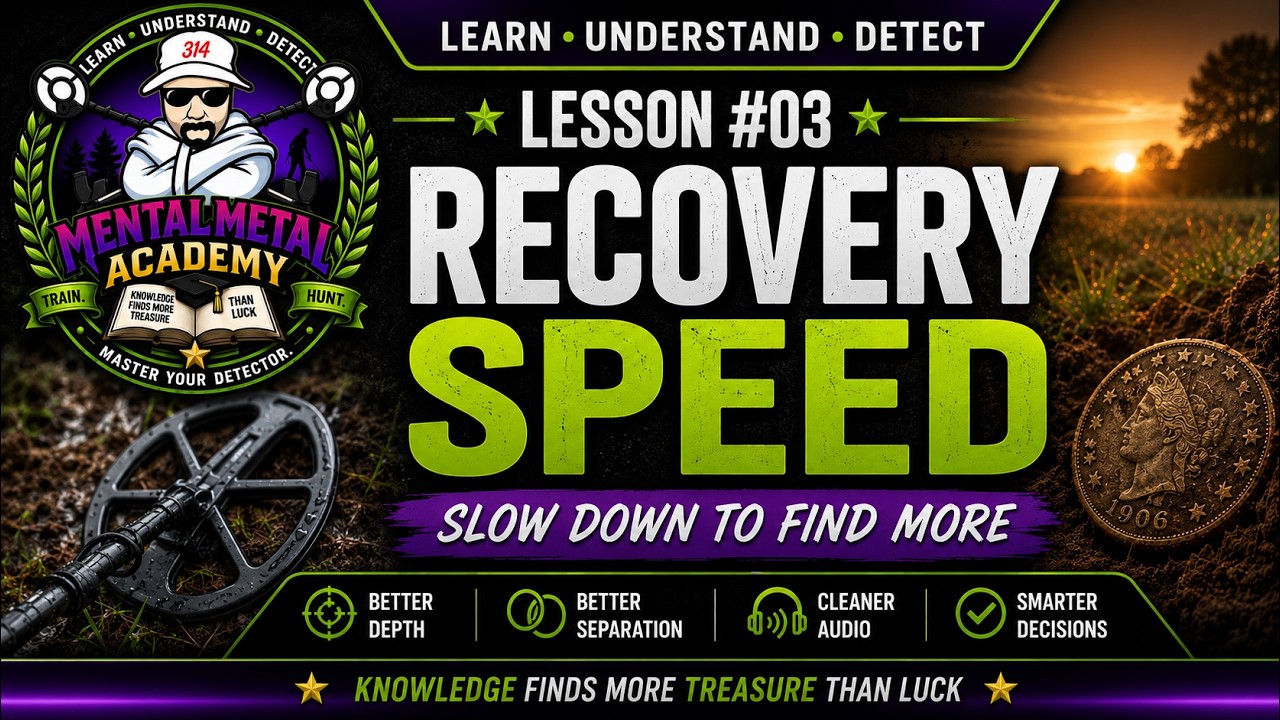 Metal Detecting for Beginners: Understanding Recovery Speed | Mental Metal Academy Lesson #3