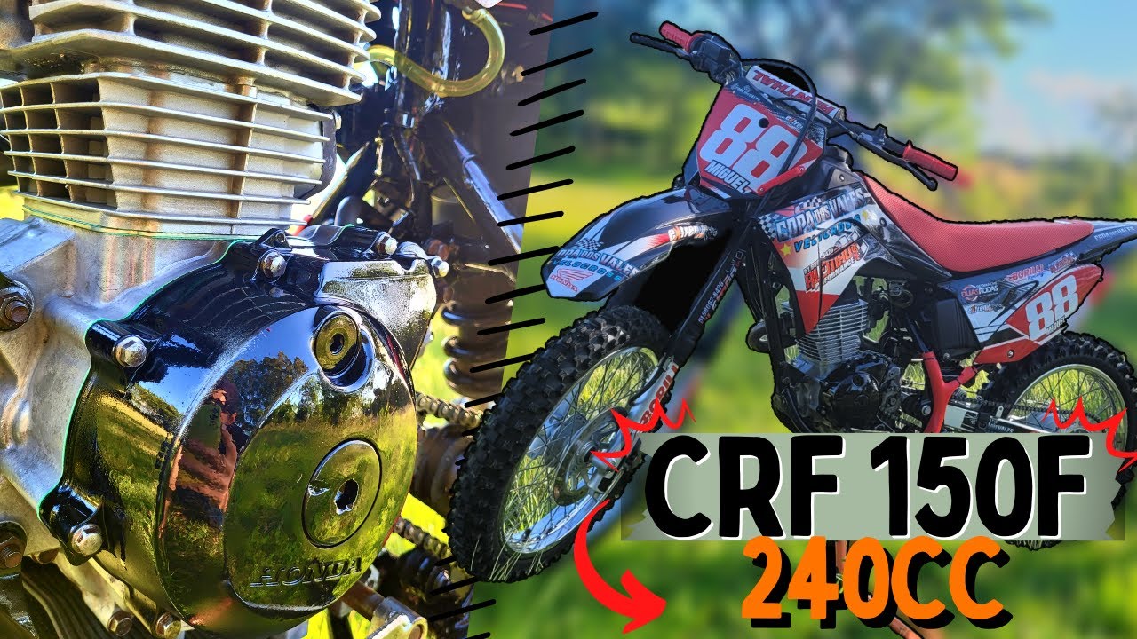 CRF 150F PREPARADA PARA 240CC - PROJETO ALEMÃO PERFORMANCE!