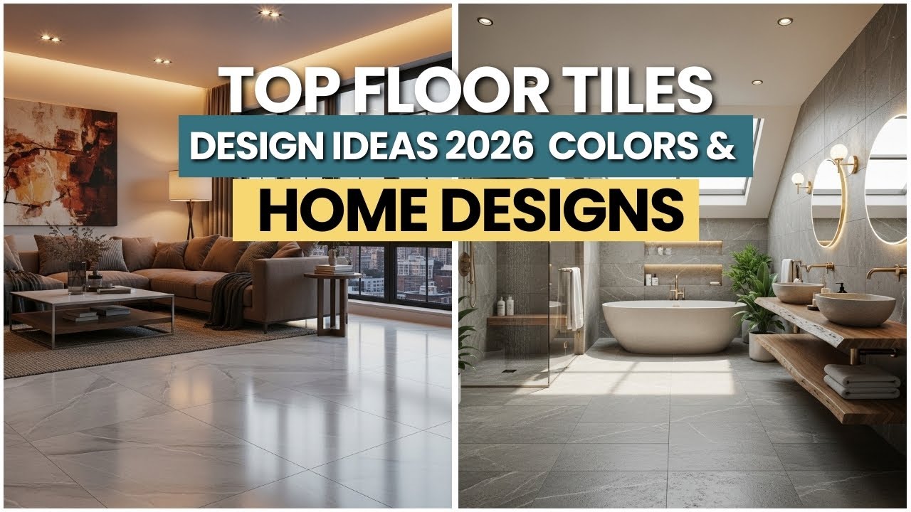 Top Modern Floor Tiles Design Ideas for Home 2026 | Floor Tiles Colors | Home Floor Designs