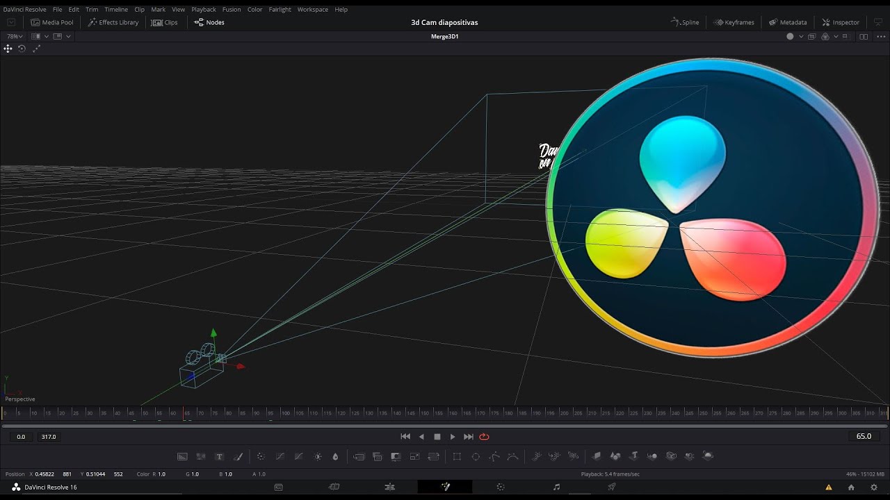 Cámara 3D en DaVinci Resolve | Fusion