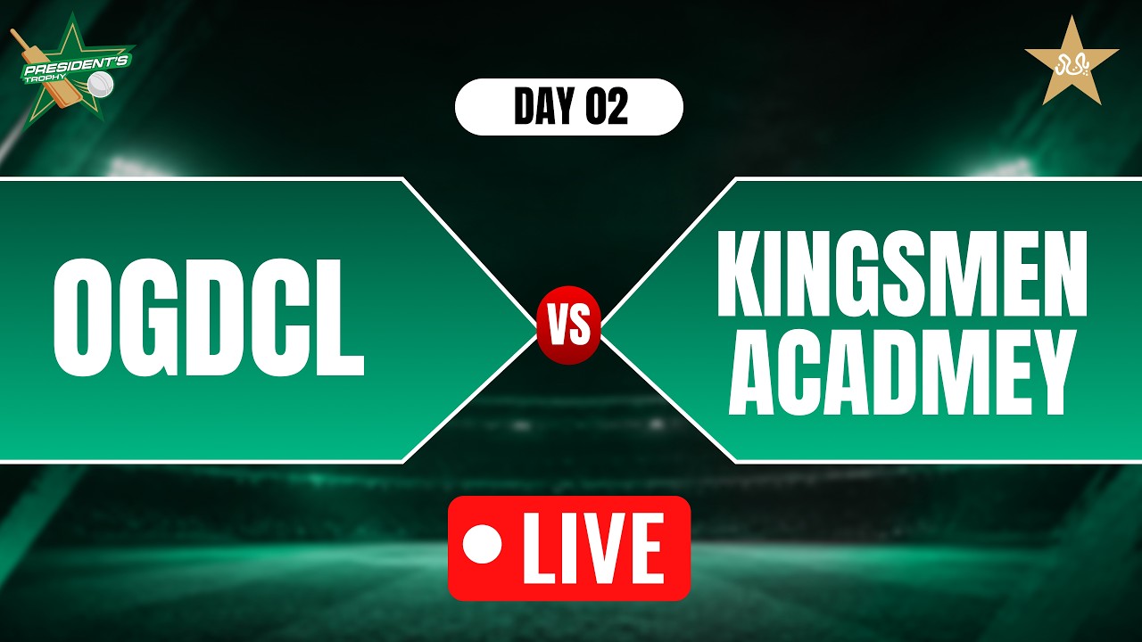 Live | OGDCL v Kingsmen | President Trophy | Imran Khan Stadium, Peshawar | Day 2 | MZK1H