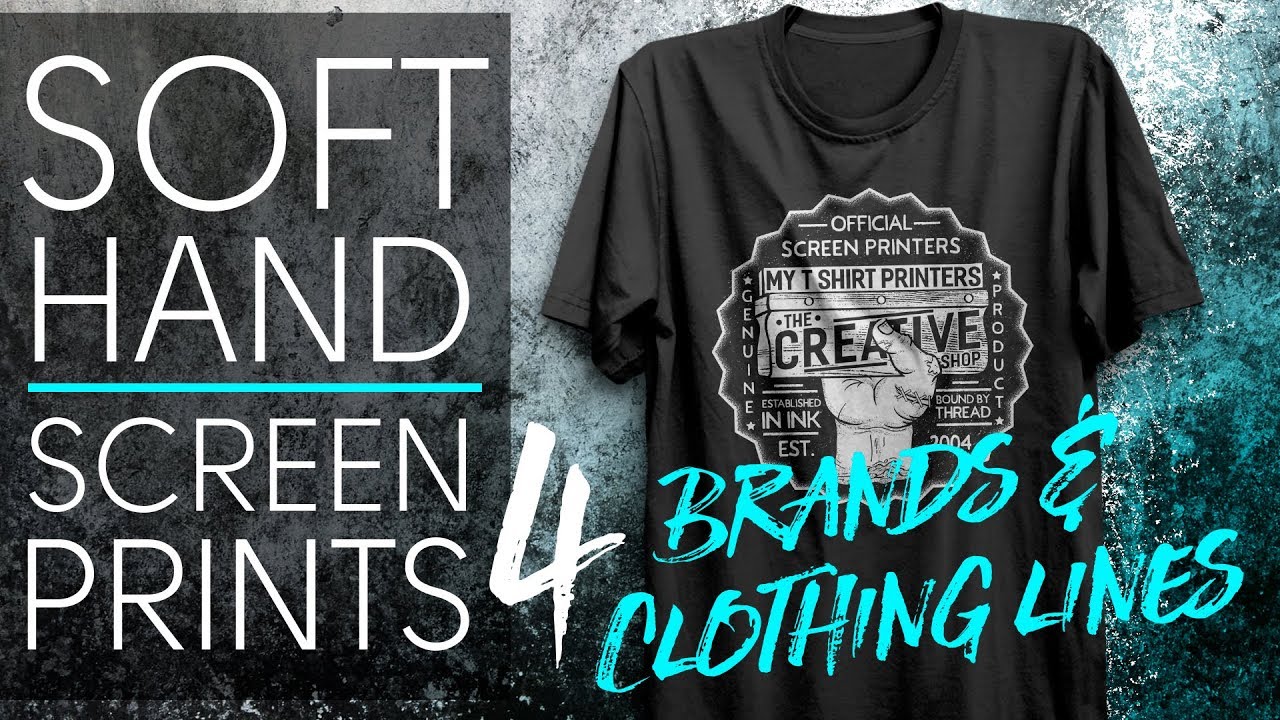 Soft Hand Screen Prints for Brands and Clothing Lines