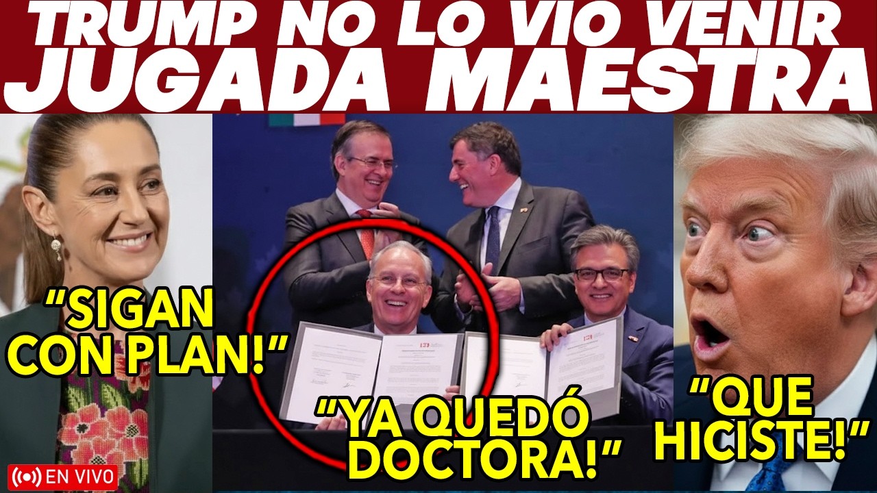 BYE BYE TRUMP ¡MEXICO LO PONE CONTRA LAS CUERDAS! EUROPEOS QUIEREN TRATO. SHEINBAUM UN PASO ADELANTE