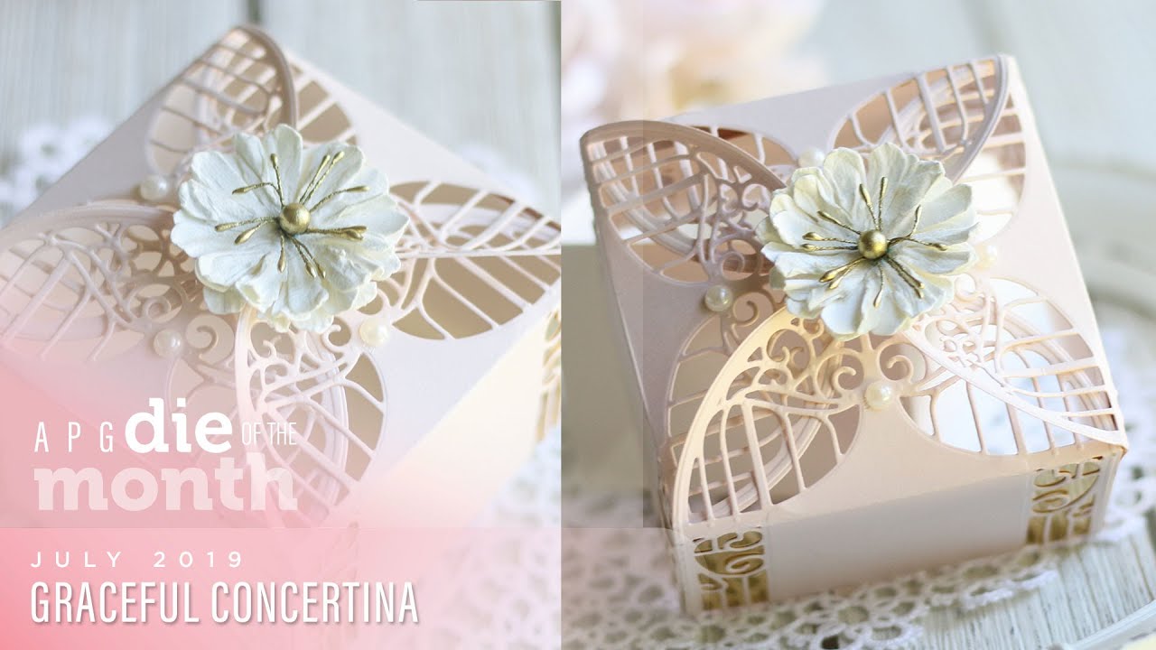 Spellbinders July 2019 Amazing Paper Grace Die of the Month – Graceful Concertina