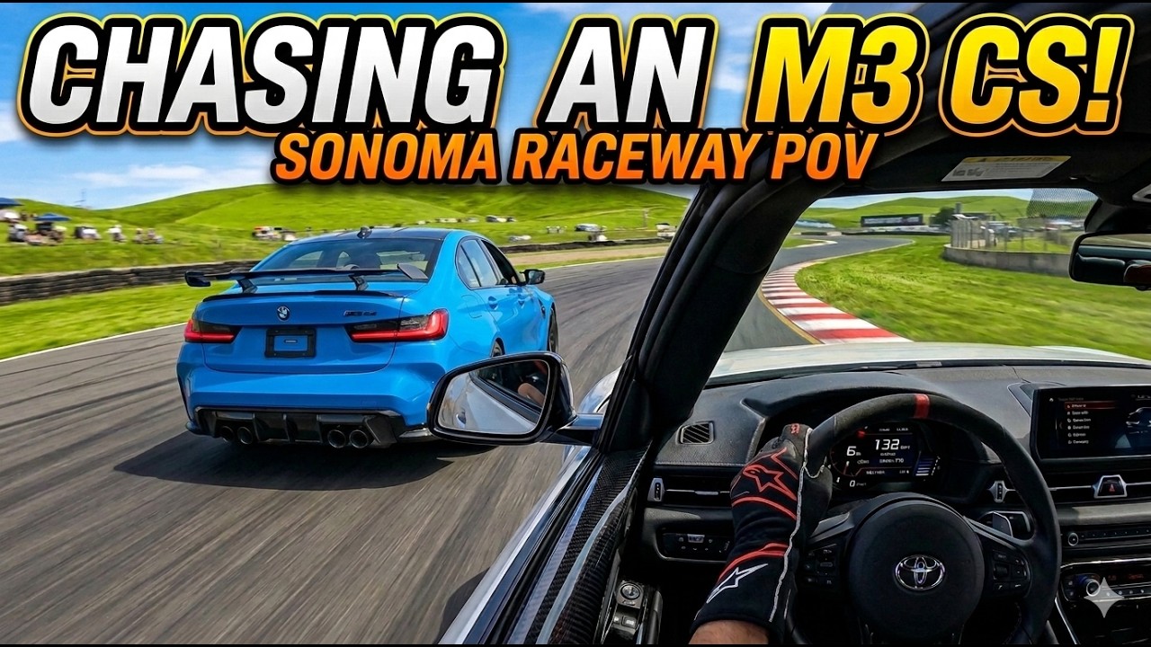 [POV] GR Supra VS M3 CS Track Chase! | Sonoma Raceway w/ Speed SF