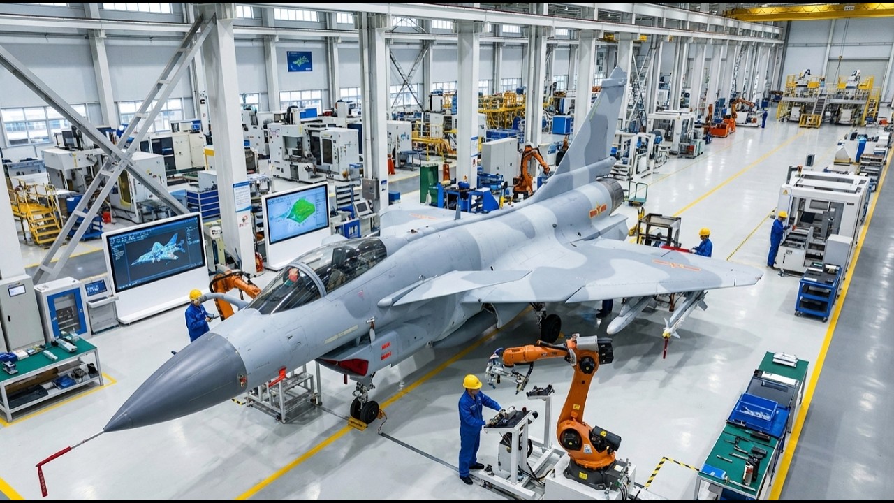 Inside the J-10CE Factory: Export Configuration & Electronic Warfare Suite Integration