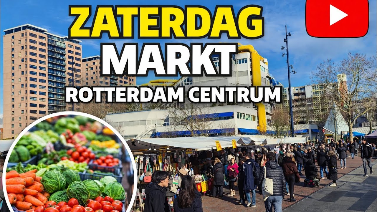 🇳🇱 Zaterdag Markt Rotterdam Centrum @TravelwithHugoF #markt #rotterdam 