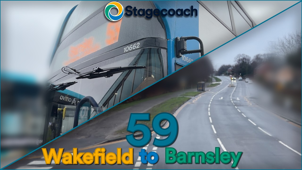 Stagecoach Yorkshire: 59 • Wakefield to Barnsley | Full Journey POV (4K60)