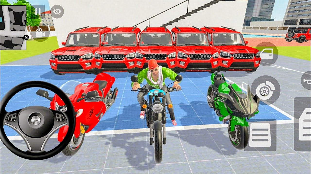 🇮🇳Indian Theft Auto Simulator🎮 Franklin Purchase 🆕Luxury Red Cars Collection🤩 🆕Luxury Bike💥 Game🎮