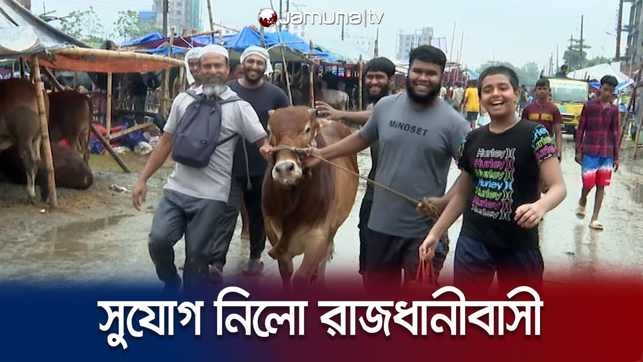 পাঁচ লাখ টাকার গরু বৃষ্টিতে আজ কেউ দেড় লাখও বলেনি! | Cow Hat | Eid | Jamuna TV