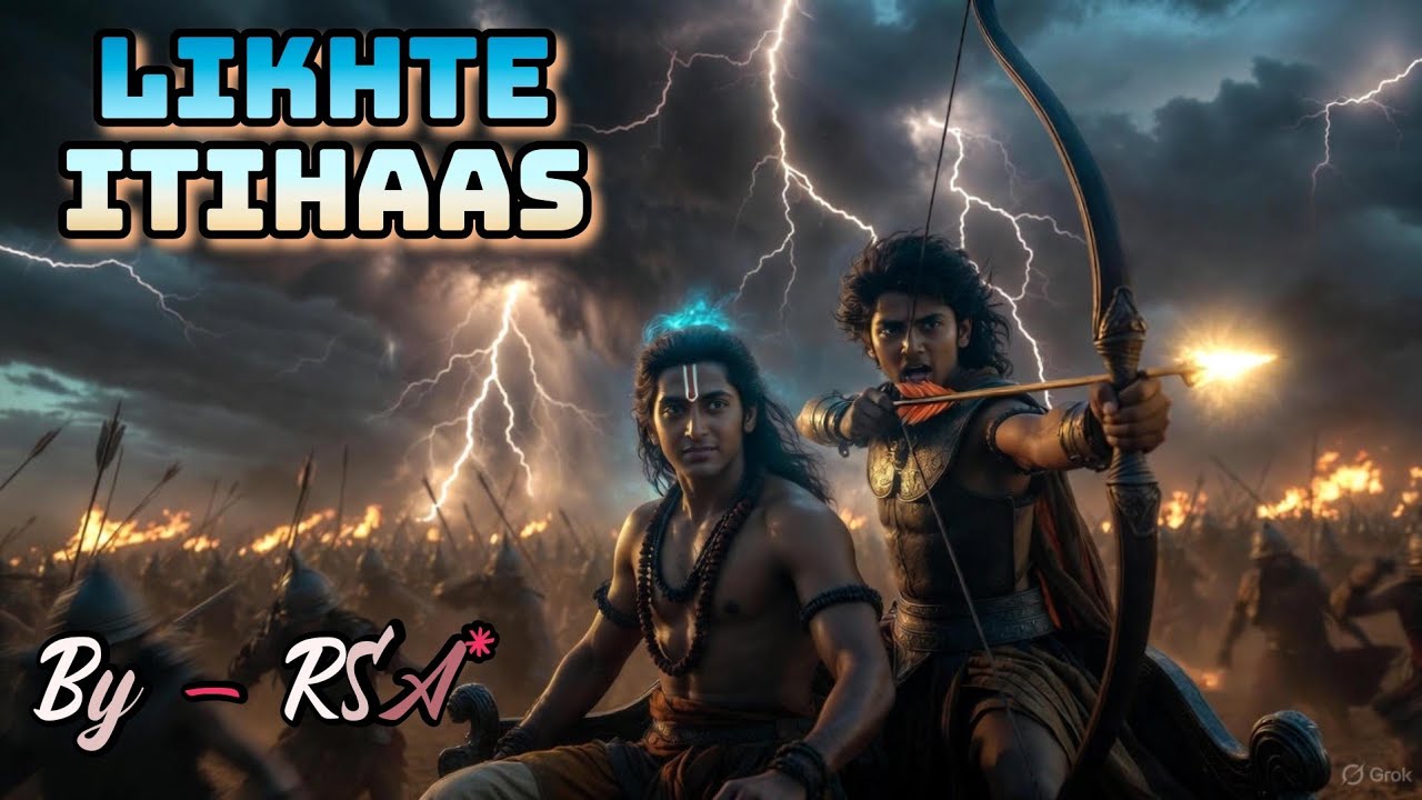 Likhte Itihaas 🏹 | Krishna & Parth Kurukshetra War Song | Mahabharat Inspired Epic Hindi Song #RSA*