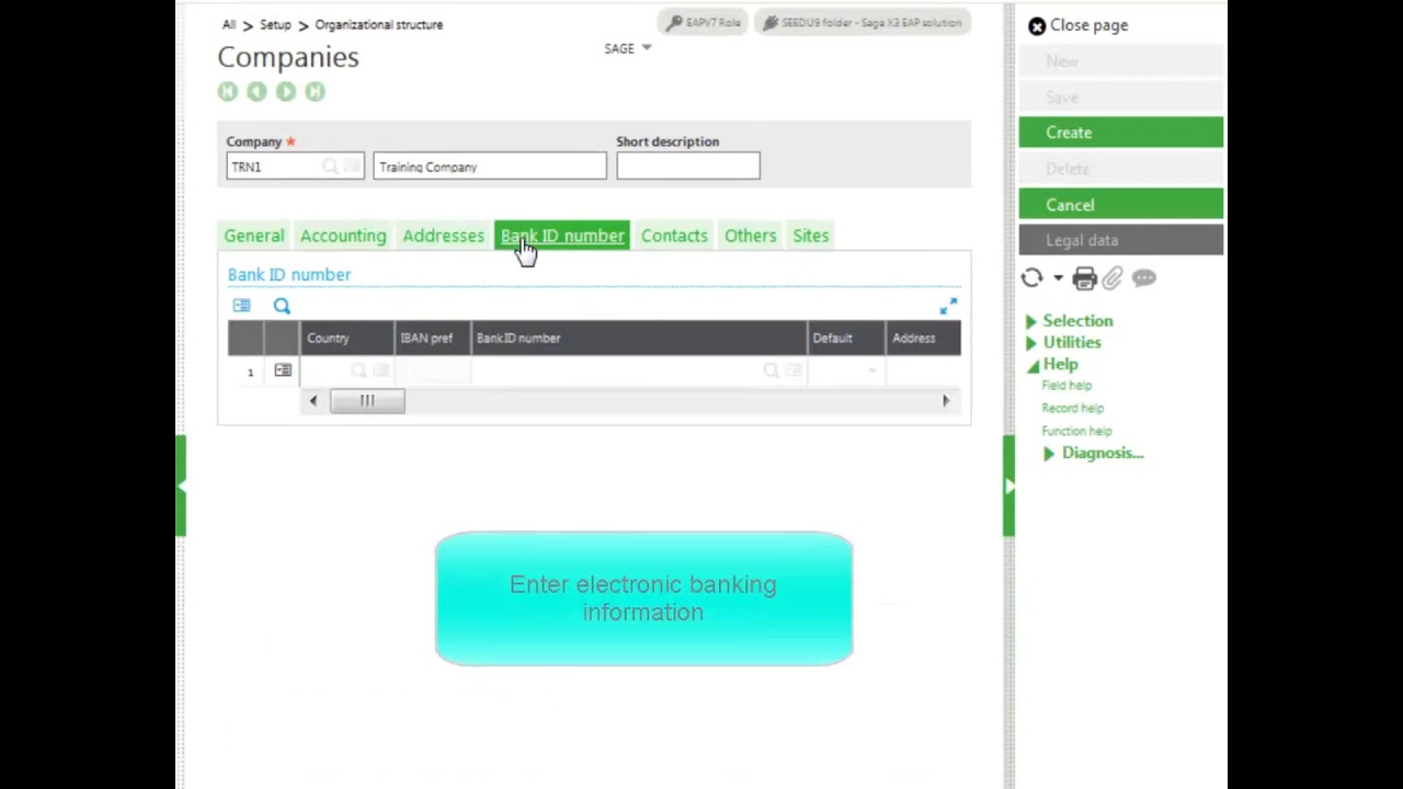 Sage X3 – How to create a company and sites