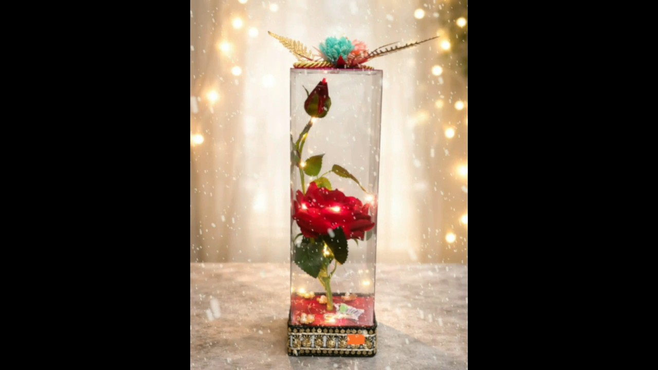 Beautiful Acrylic LED Rose | Perfect Gift for Home & Loved Ones