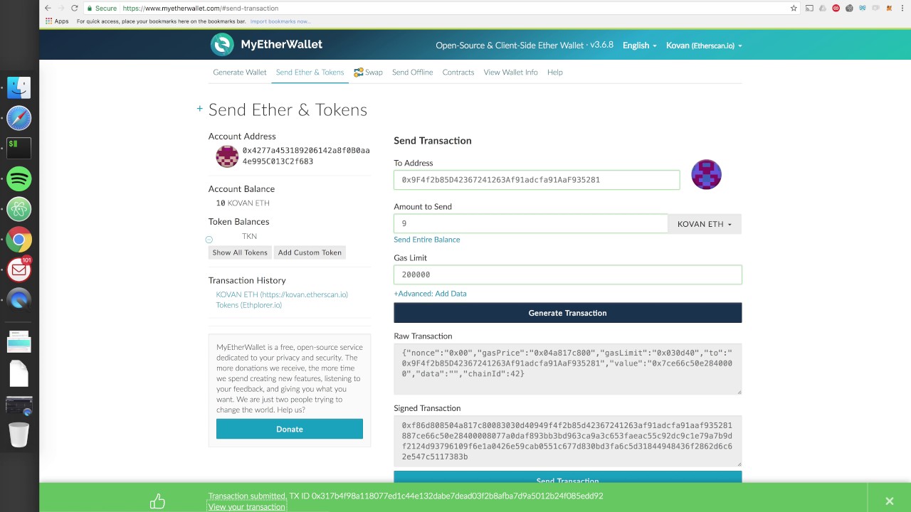 Aragon Token Sale with MyEtherWallet