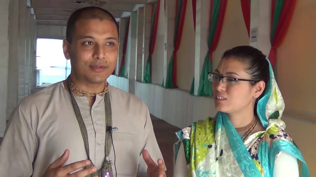 Rupesvar Gaur P from Kathmandu sharing his experience at Mayapur Institute