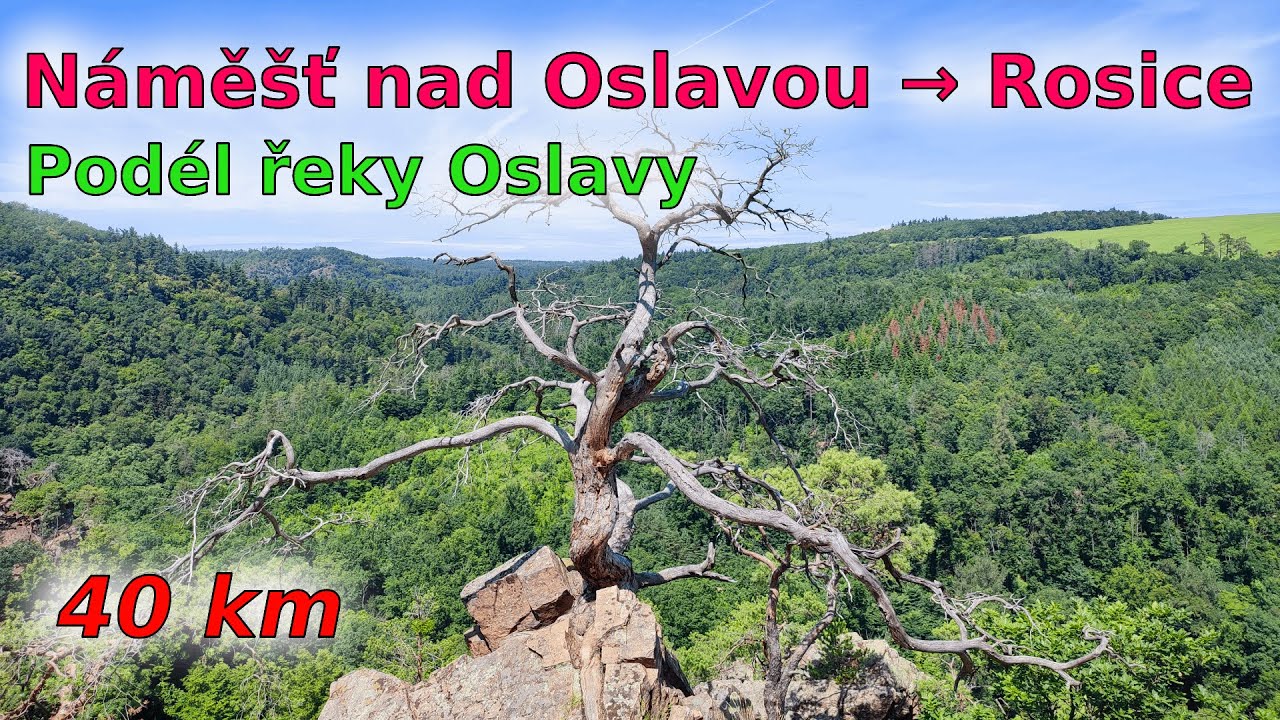 C11 Náměšť nad Oslavou - Rosice (podél řeky Oslavy) [40 km]