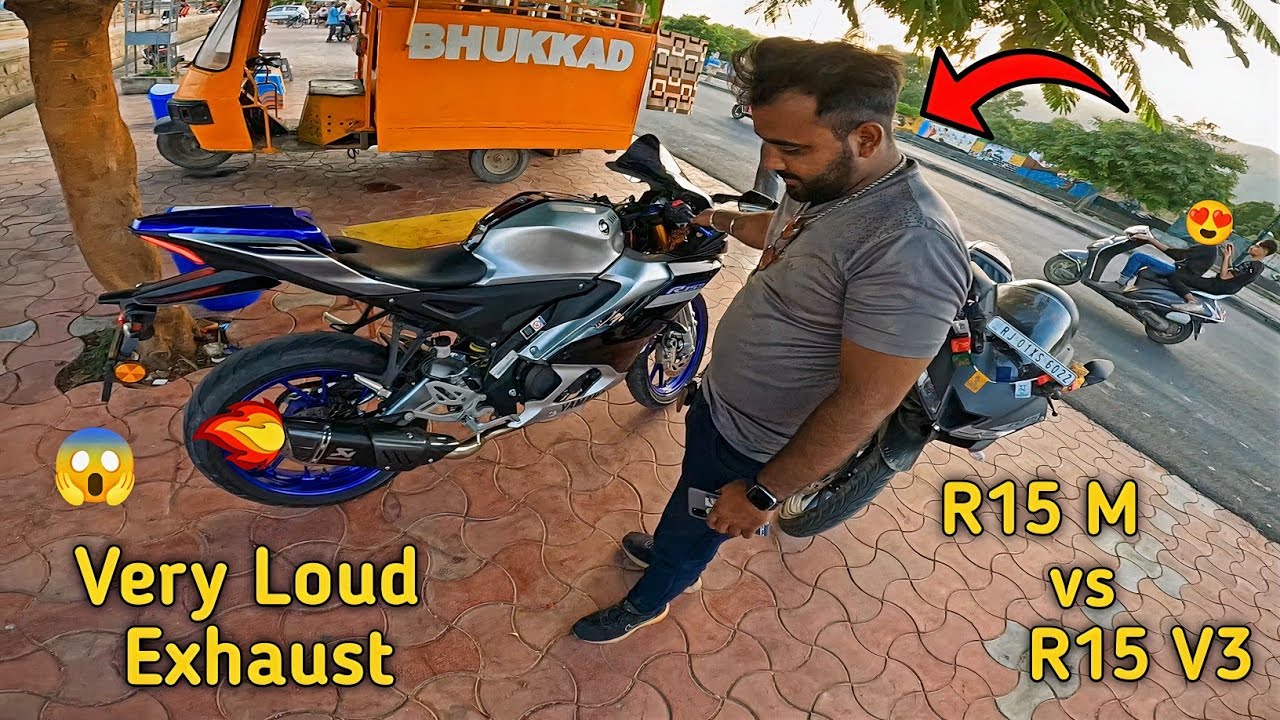 Loudest R15 M | Loud Exhaust | Superloud Sound | Public Reaction | Ajmer
