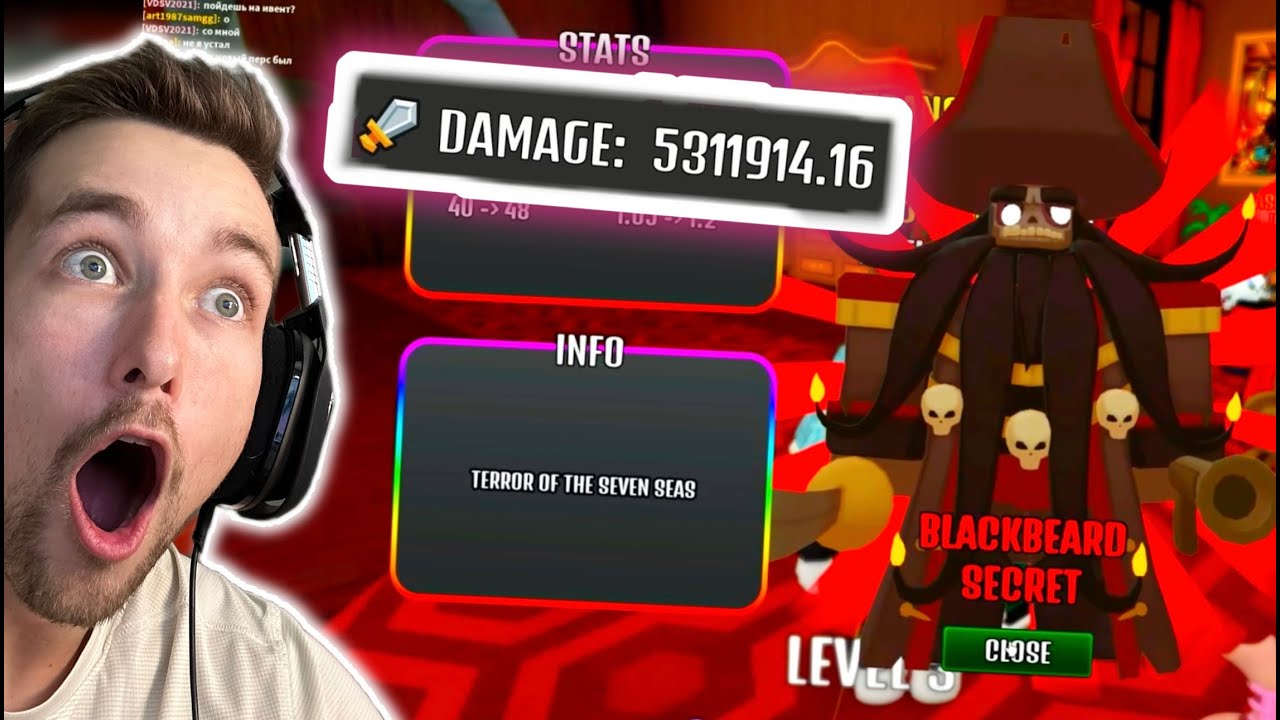 Boosting Black Beard To Over 5 MILLION DAMAGE (The House TD on ROBLOX)