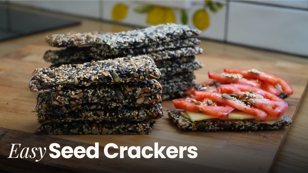 Easy Gluten Free Seed Crackers &ndash; Plant-Based & So Good