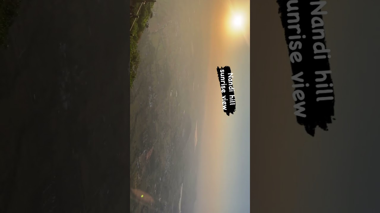 Nandi hill sunrise view point 