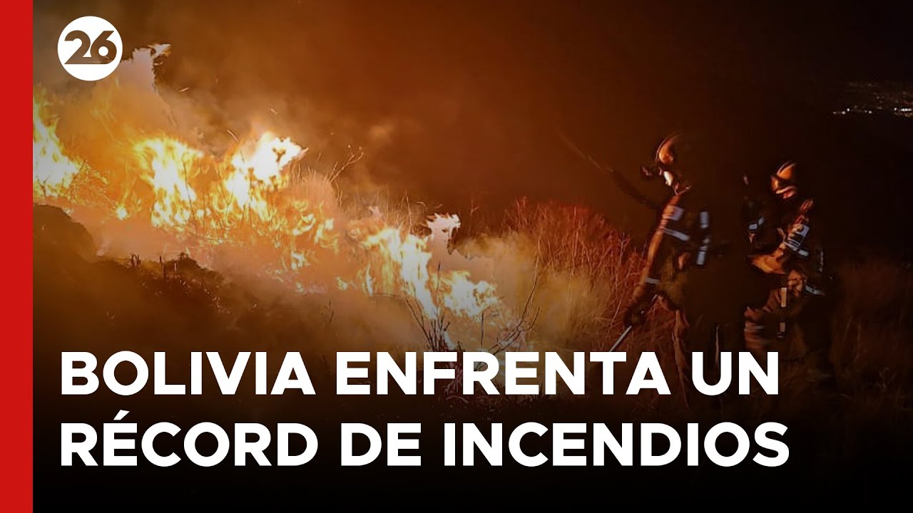 Bolivia enfrenta un récord de incendios forestales