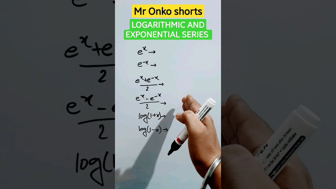 Logarithmic series short tricks| Exponential series formulas🔥#viral #ytshorts #infiniteseries #maths