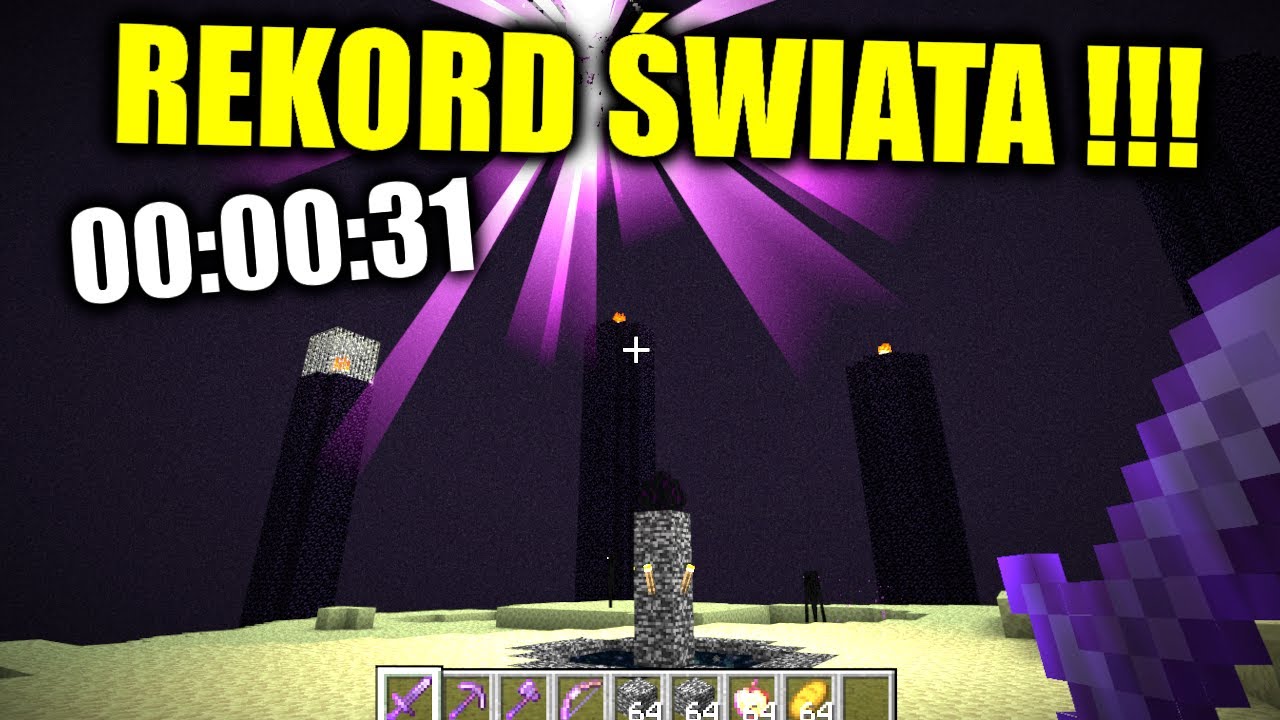 typowy fake speedrun w minecraft