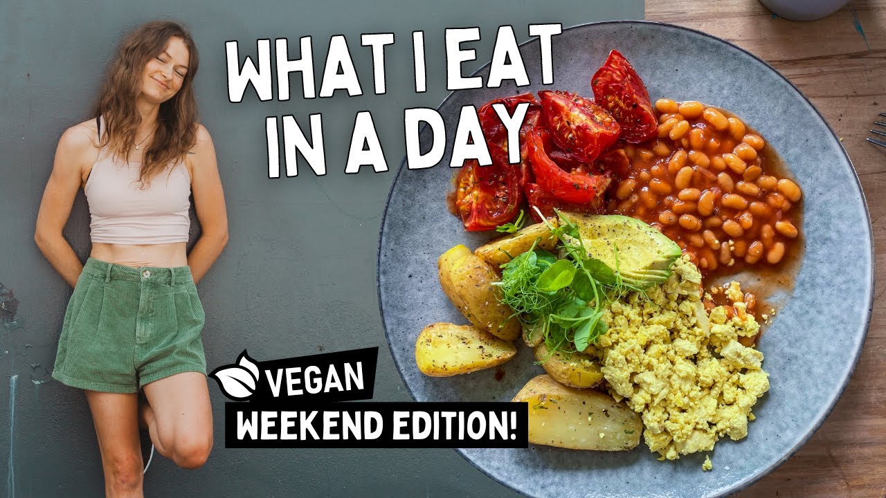 WHAT I EAT ON THE WEEKEND TO STAY LEAN💪||vegan + healthy