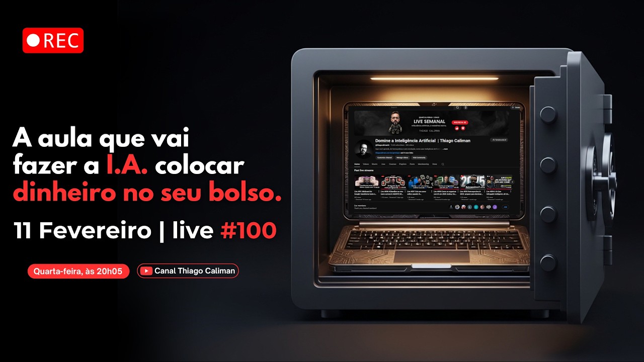 Live #100 | A aula que vai fazer a I.A. colocar dinheiro no seu bolso.