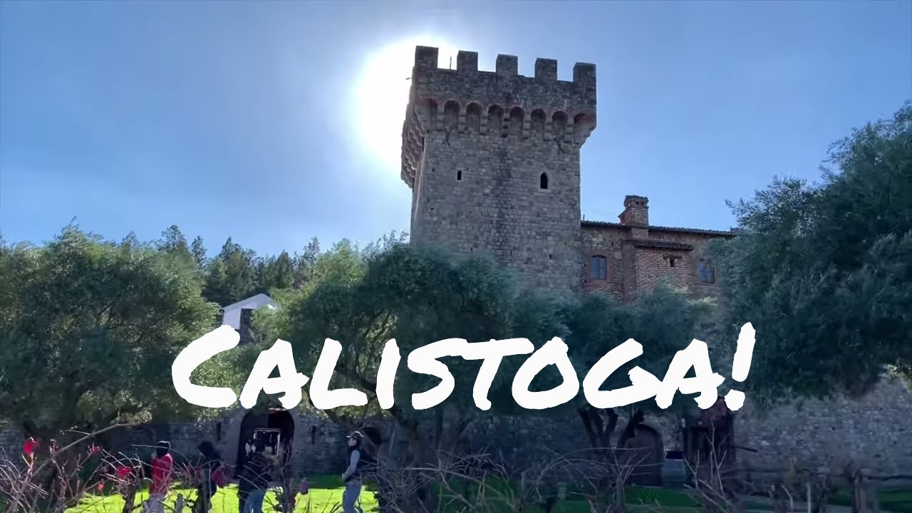 КАЛИСТОГА — ВНУТРИ СРЕДНЕВЕКОВОГО ВИННОГО ЗАМКА 🏰 🍷! Видеоблог 2019 года